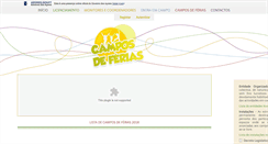 Desktop Screenshot of camposdeferias.drj.azores.gov.pt
