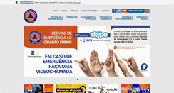 Desktop Screenshot of prociv.azores.gov.pt