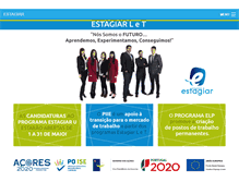 Tablet Screenshot of estagiar.azores.gov.pt